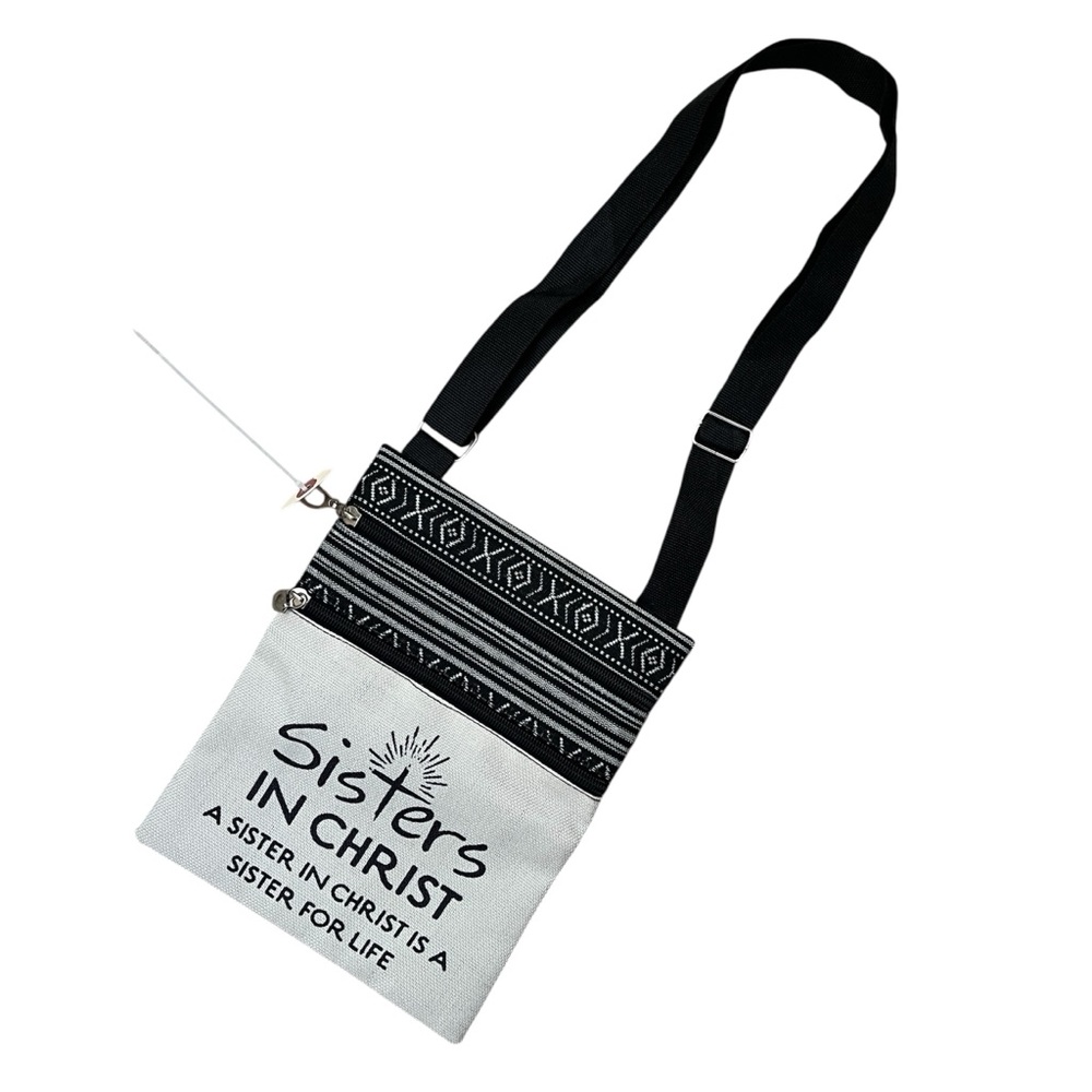 Sisters in Christ Faith Crossbody Bag Adjustable Strap Christian